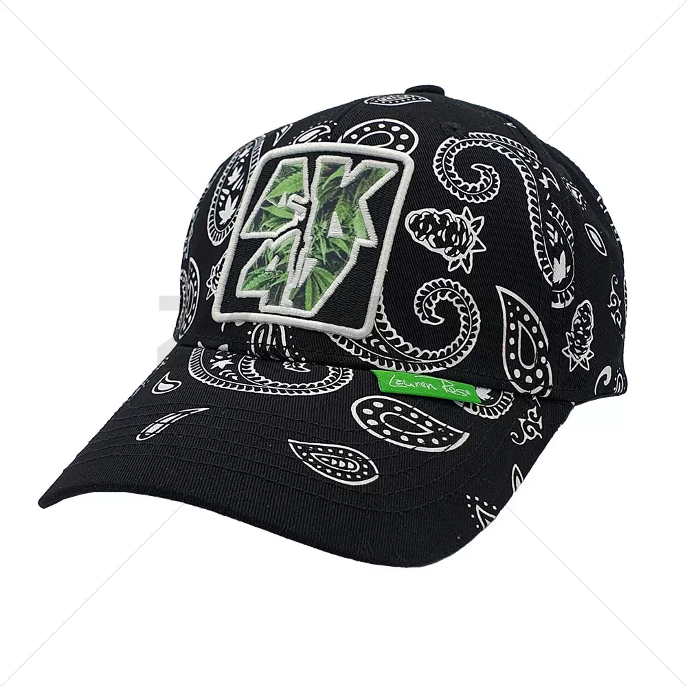 Lauren Rose - Gorra Paisley AK47 Snapback - Brilla en la oscuridad