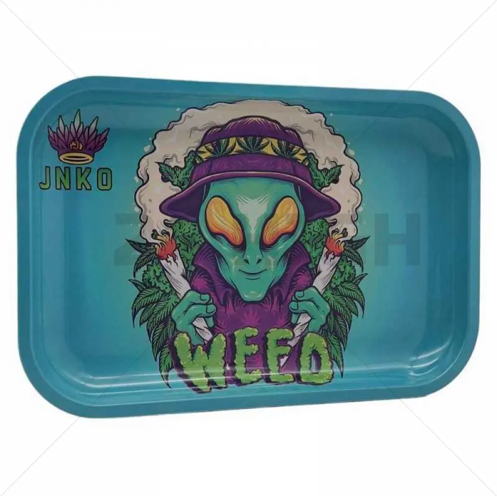 Bandeja de liar XXL | 29x19cm | Serie Stay 420 | Diseño 1 | Alien Stoner