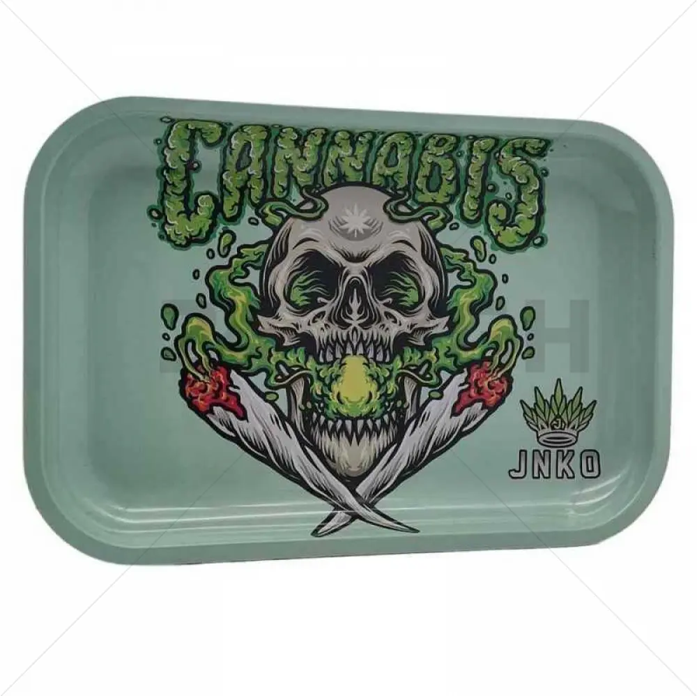 Bandeja de liar XXL | 29x19cm | Serie Stay 420 | Diseño 3 | Skull Smoker 2